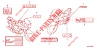 CAUTION LABEL (CBF125MA/B/D) for Honda CBF 125 2012