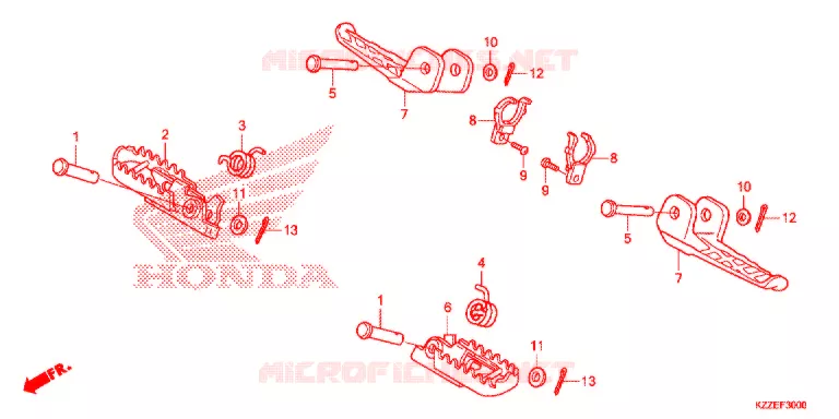 PEDAL Honda MOTO 250 CRF 2020  CRF250RLJ