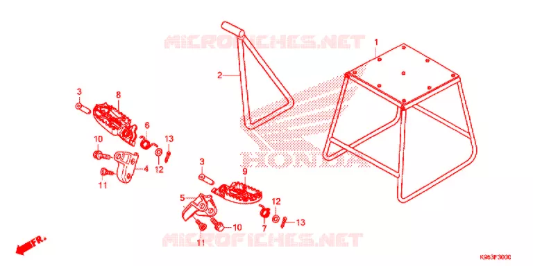FOOT REST - STAND Honda MOTO 250 CRF 2018  CRF250RJ