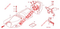 SINGLE SEAT (2) for Honda CBF 125 2010