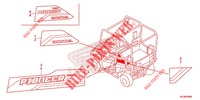 STICKERS for Honda PIONEER 700 M2 RED 2018