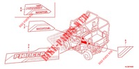 STICKERS for Honda PIONEER 700 M4P RED 2018