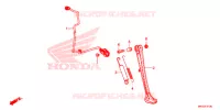 SIDE STAND for Honda AFRICA TWIN 1000 RED 2018