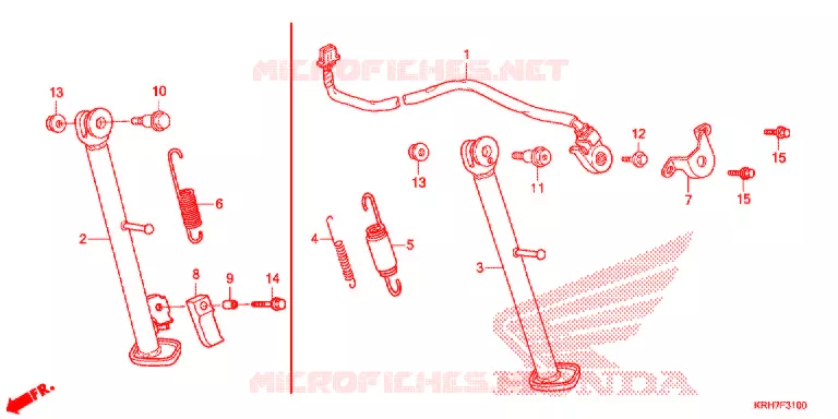SIDE STAND Honda MOTO 150 XR 2017  XR150LEKH