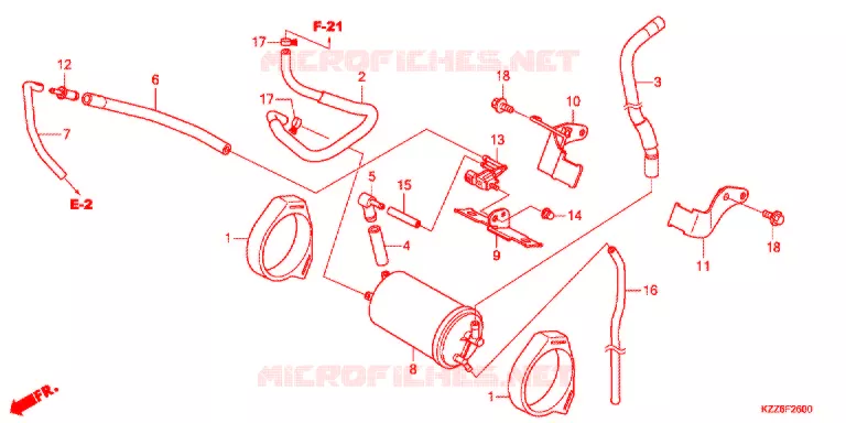 AIR INJECTION SYSTEM Honda MOTO 250 CRF 2018  CRF250RLJ