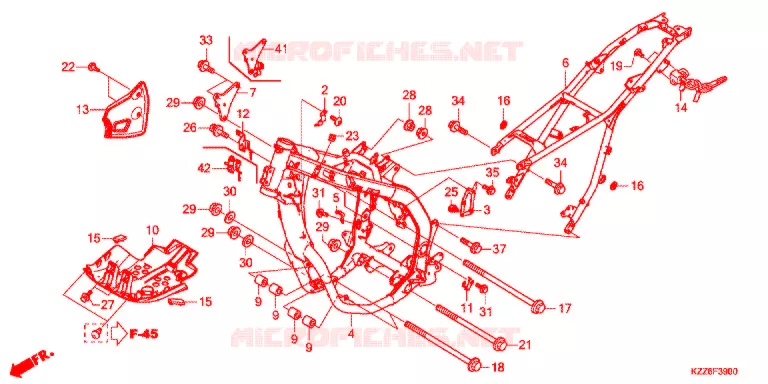 FRAME Honda MOTO 250 CRF 2018  CRF250RLJ