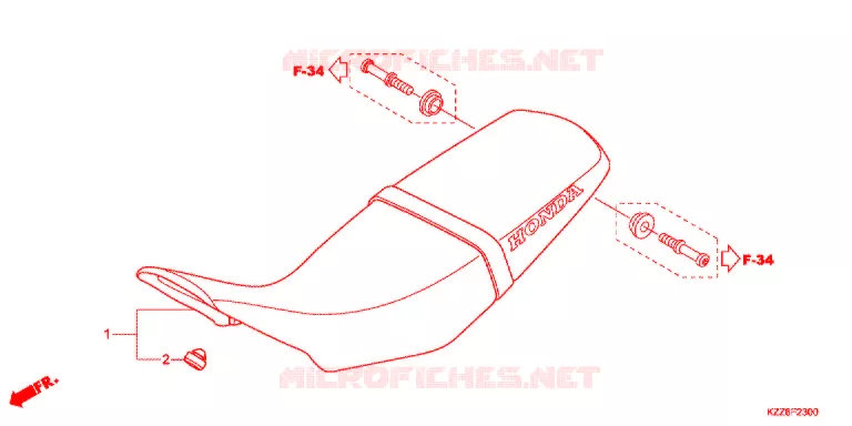 SINGLE SEAT (2) Honda MOTO 250 CRF 2018  CRF250RLJ