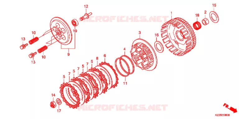 STARTER MOTOR CLUTCH Honda MOTO 250 CRF 2018  CRF250RLJ