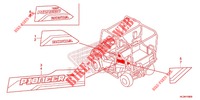 STICKERS for Honda PIONEER 700 M2 2018