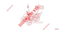 CAUTION LABEL (1) for Honda TRX SPORTRAX 250 X 2019