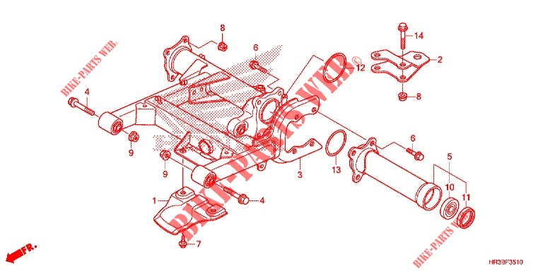 SWINGARM   CHAIN CASE for Honda FOURTRAX 420 RANCHER 4X4 Manual Shift 2018