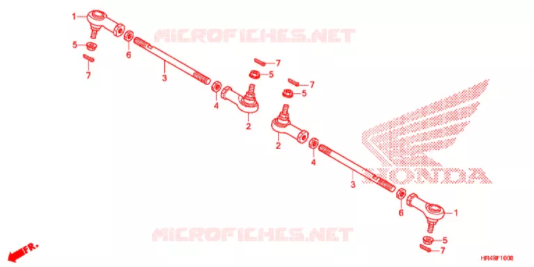 TIE ROD Honda ATV 500 FOURTRAX 2018  TRX500FM2J