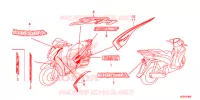 STICKERS for Honda SH 150 DS STANDARD 2016