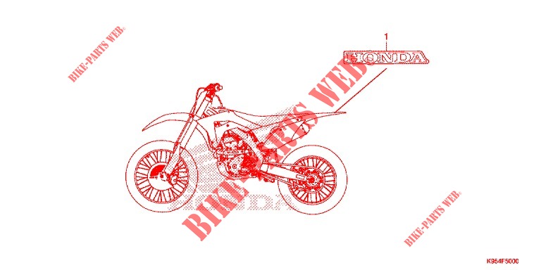 STICKERS for Honda CRF 250 R 2019