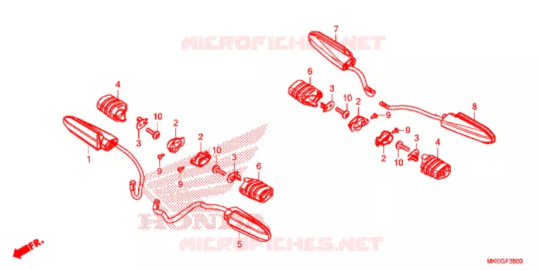 INDICATOR Honda MOTO 450 CRF 2019  CRF450LK