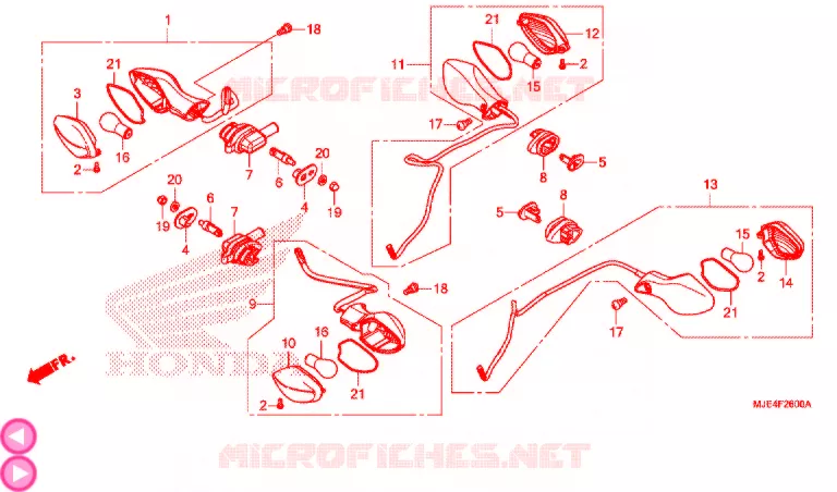 INDICATOR Honda MOTO 650 CBR 2018  CBR650FJ