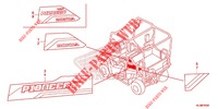 STICKERS for Honda PIONEER 700 M2 GREEN 2019