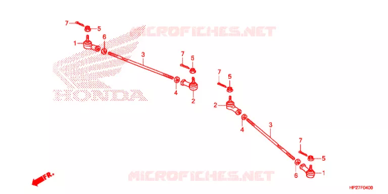 TIE ROD Honda ATV 90 FOURTRAX 2016  TRX90XF