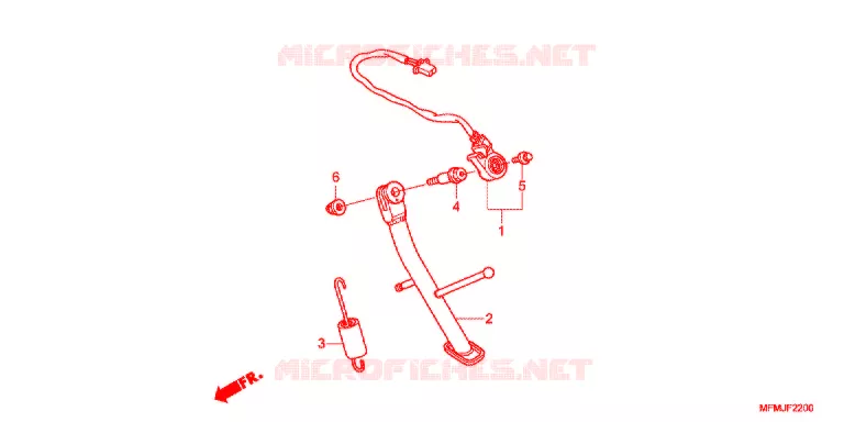 SIDE STAND Honda MOTO 400 CB 2013  CB400SD