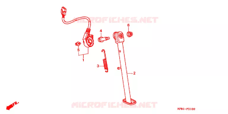 SIDE STAND Honda MOTO 230 SL 2004  SL2304
