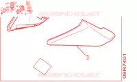 CAUTION LABEL for Honda X ADV 750 2019