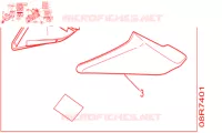 CAUTION LABEL for Honda X ADV 750 L 2019