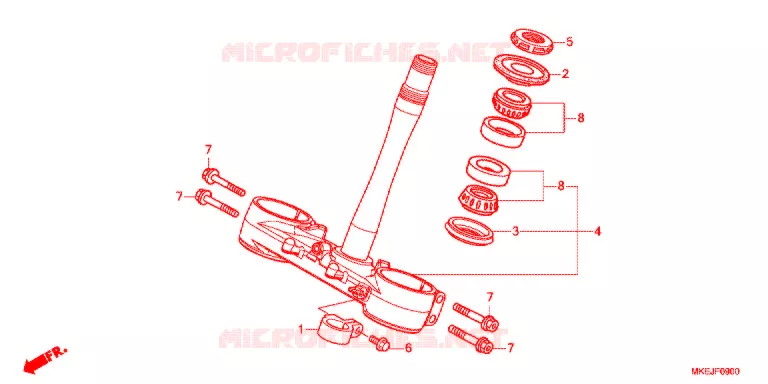 STEERING DAMPER Honda MOTO 450 CRF 2020  CRF450RL