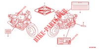 CAUTION LABEL for Honda CB 1100 DCT ABS 2021