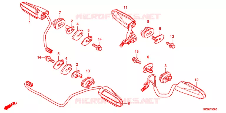 WINKER (CRF250RL/RDA/RLA/RLD) Honda MOTO 250 CRF 2020  CRF250RLAK