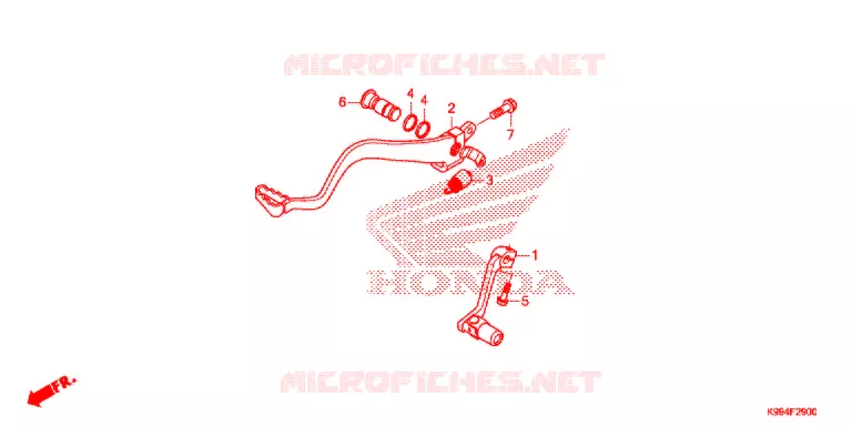 PEDAL Honda MOTO 250 CRF 2020  CRF250FL