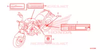 CAUTION LABEL for Honda CB 250 TWISTER CBS 2019