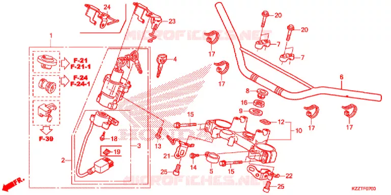 HANDLEBAR Honda MOTO 250 CRF 2017  CRF250LDH