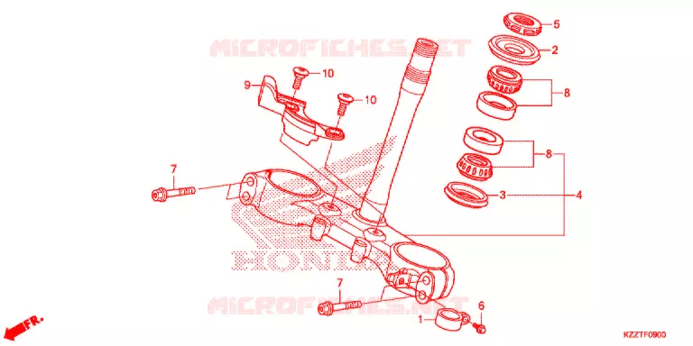STEERING DAMPER Honda MOTO 250 CRF 2017  CRF250LDH