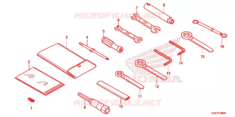 TOOL Honda MOTO 250 CRF 2017  CRF250LDH