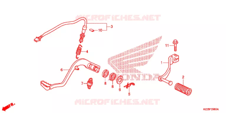 PEDAL Honda MOTO 250 CRF 2014  CRF250LE