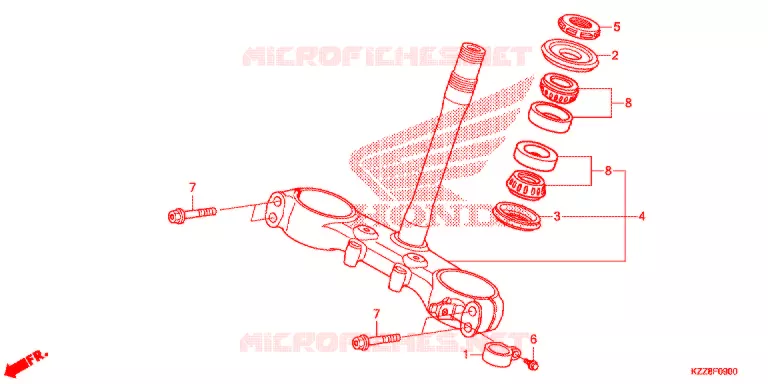 STEERING DAMPER Honda MOTO 250 CRF 2014  CRF250LE