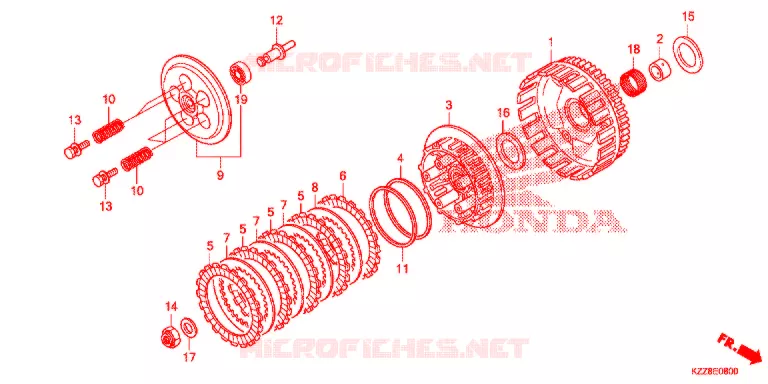 CLUTCH Honda MOTO 250 CRF 2018  CRF250LF