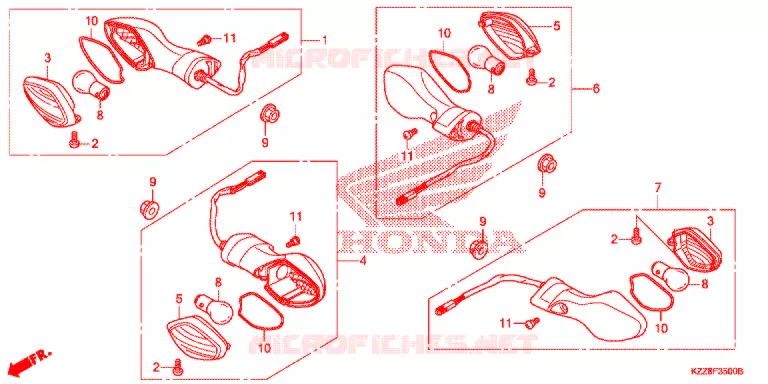 INDICATOR Honda MOTO 250 CRF 2014  CRF250ME