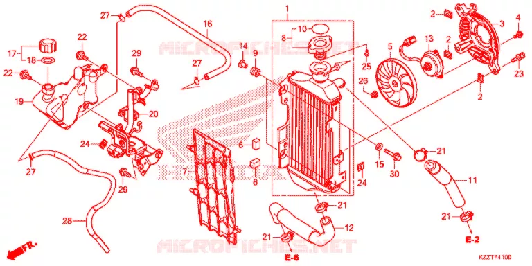 RADIATOR Honda MOTO 250 CRF 2018  CRF250RLH