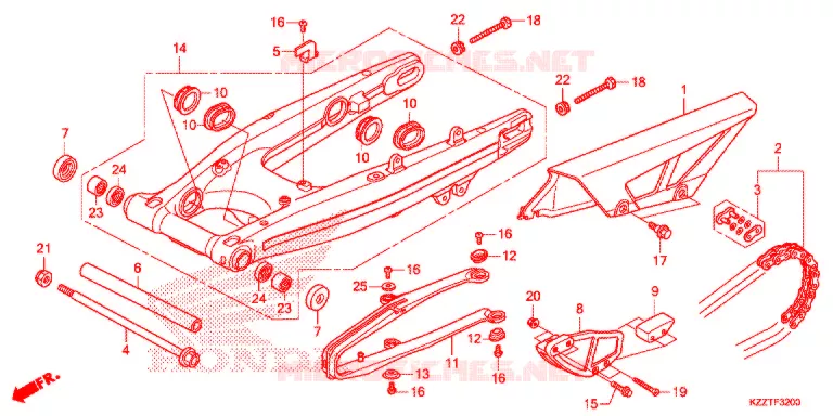 SWING ARM Honda MOTO 250 CRF 2019  CRF250RLK