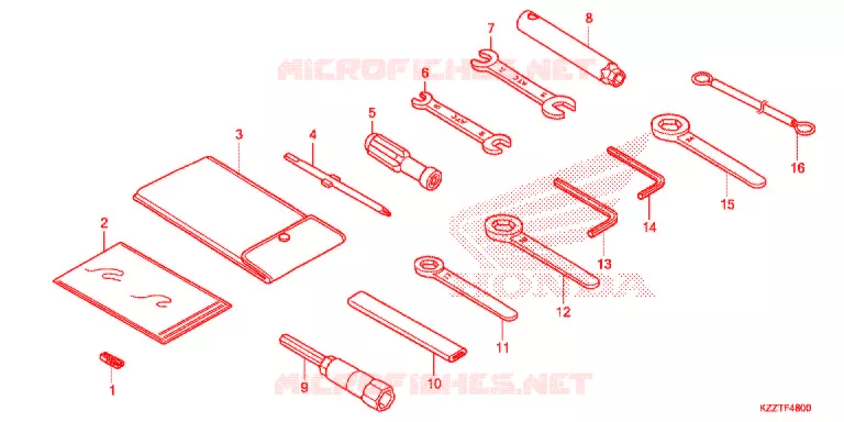 TOOL Honda MOTO 250 CRF 2019  CRF250RLK
