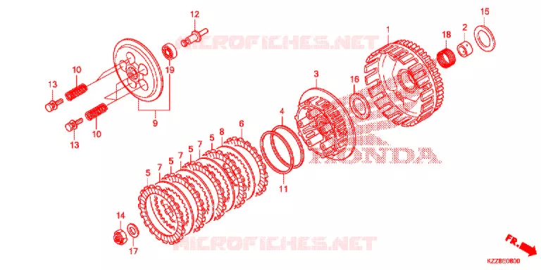 CLUTCH Honda MOTO 250 CRF 2018  CRF250LF