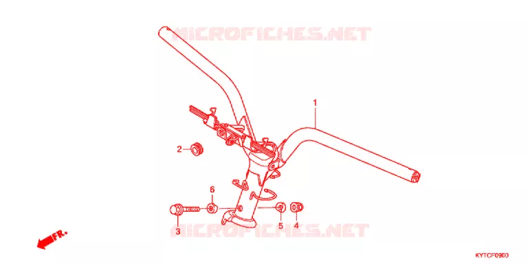 HANDLEBAR Honda SCOOTER 110 SCOOPY 2012  ACD110CSFC