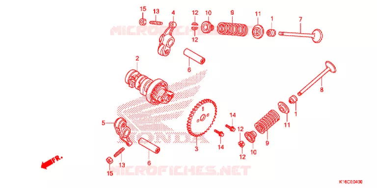 CAMSHAFT - VALVE Honda SCOOTER 110 SCOOPY 2016  ACF110CSFG