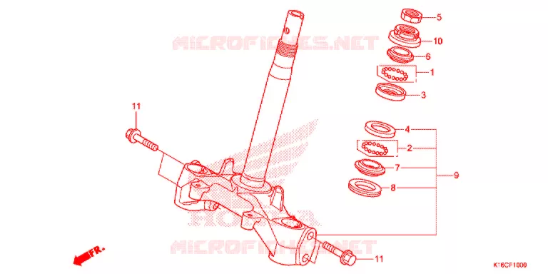STEERING DAMPER Honda SCOOTER 110 SCOOPY 2016  ACF110CSFG