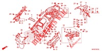 REAR FENDER (CRF1100A2/A4/AL2/AL4/D2/D4/DL2/DL4) for Honda AFRICA TWIN 1100 ADVENTURE SPORT 2020