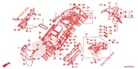 REAR FENDER (CRF1100A2/A4/AL2/AL4/D2/D4/DL2/DL4) for Honda AFRICA TWIN 1100 DCT ADVENTURE 2020