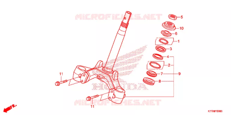 STEERING DAMPER Honda MOTO 110 WAVE 2019  AFS110MCSL