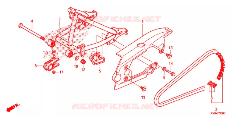 SWING ARM Honda MOTO 110 CRF 2019  CRF110FK