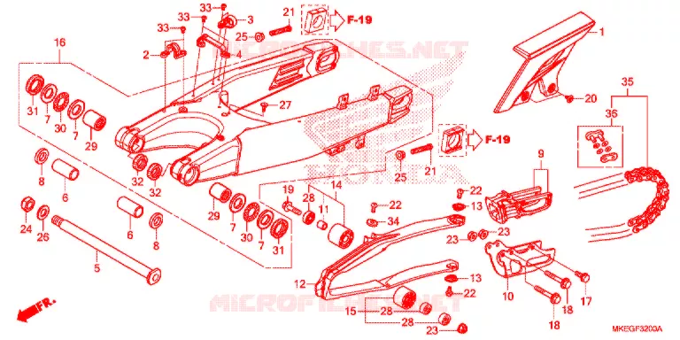 SWING ARM Honda MOTO 450 CRF 2020  CRF450LL